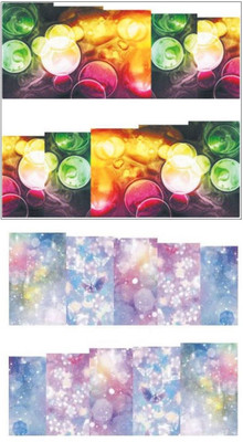 

Jenna Manicure Water Transfer Nail Art Decals Stickers- Sapphire Series NR-308(White)