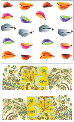 

Jenna Manicure Water Transfer Nail Art Decals Stickers- Sapphire Series NR-025(White)