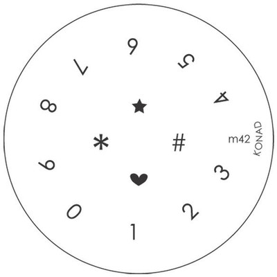 

Konad Stamping Image Plate M42(Silver)