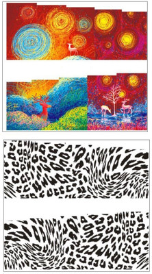 

Jenna Manicure Water Transfer Nail Art Decals Stickers- Sapphire Series NR-202(Multicolor)