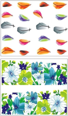 

Jenna Manicure Water Transfer Nail Art Decals Stickers- Sapphire Series NR-032(White)