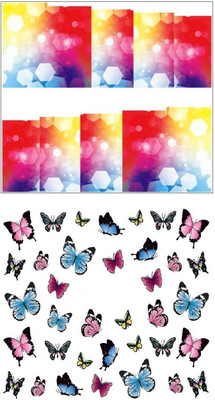 

Jenna Manicure Water Transfer Nail Art Decals Stickers- Sapphire Series NR-262(White)
