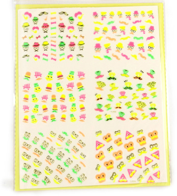

Savni big pack of nail art stickers t7(yellow)