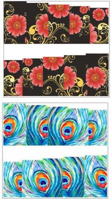 

Jenna Manicure Water Transfer Nail Art Decals Stickers- Sapphire Series NR-320(Multicolor)