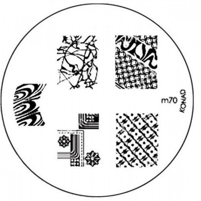 

Konad Stamping Nail Art Image Plate - M70(White)