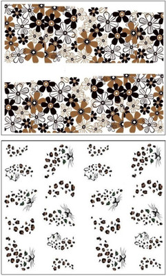 

Jenna Manicure Water Transfer Nail Art Decals Stickers- Sapphire Series NR-041(White)