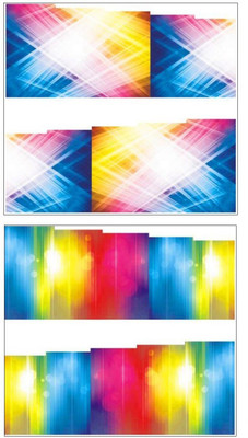 

Jenna Manicure Water Transfer Nail Art Decals Stickers- Sapphire Series NR-273(Multicolor)