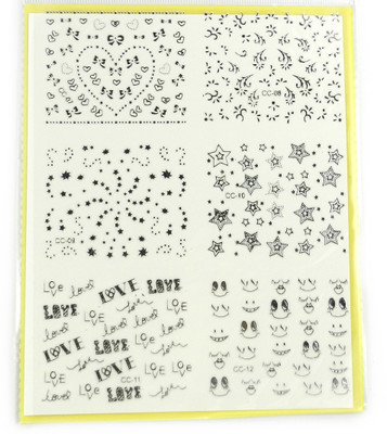 

Savni big pack of nail art stickers t44(yellow)