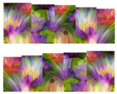 

SENECIO™ Multicolor Tulip 3D Floral Full Wraps Nail Art Manicure Decals Water Transfer Stickers 1 Sheet(Multicolor)