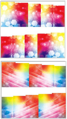 

Jenna Manicure Water Transfer Nail Art Decals Stickers- Sapphire Series NR-223(Multicolor)
