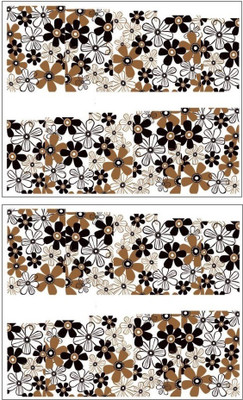 

Jenna Manicure Water Transfer Nail Art Decals Stickers- Sapphire Series NR-038(White)