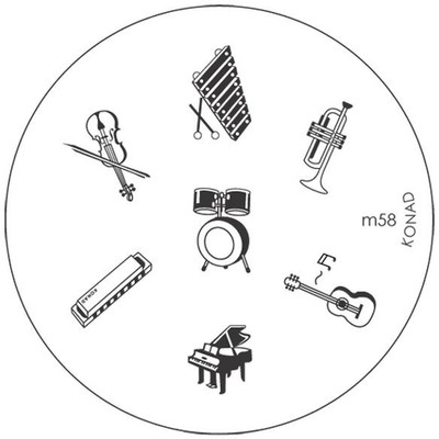 

Konad Stamping Image Plate M58(Silver)