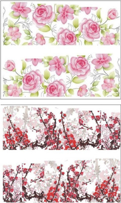 

Jenna Manicure Water Transfer Nail Art Decals Stickers- Sapphire Series NR-132(White)