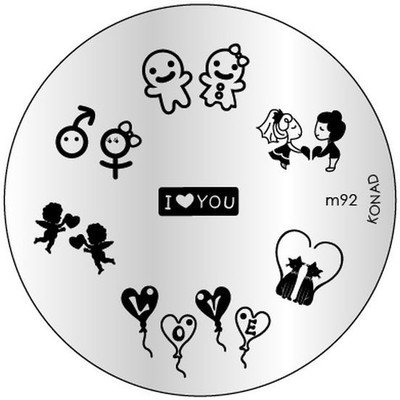 

Konad Stamping - Image Plate M92(Silver)