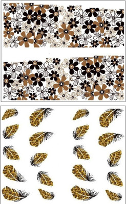 

Jenna Manicure Water Transfer Nail Art Decals Stickers- Sapphire Series NR-048(White)