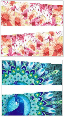 

Jenna Manicure Water Transfer Nail Art Decals Stickers- Sapphire Series NR-220(Multicolor)
