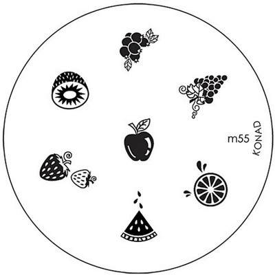 

Konad Stamping Nail Art Image Plate - M55