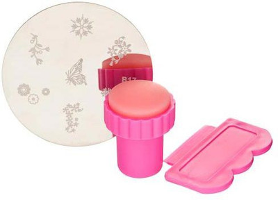 

DIY 3 In 1 Nail Art Stamping Kit(Pink)