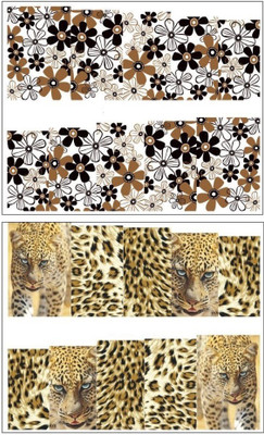 

Jenna Manicure Water Transfer Nail Art Decals Stickers- Sapphire Series NR-052(White)