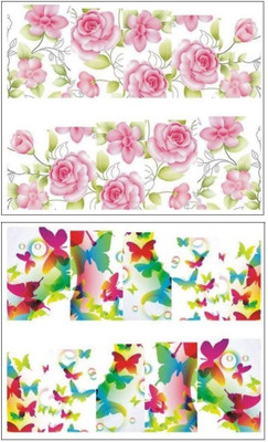 

Jenna Manicure Water Transfer Nail Art Decals Stickers- Sapphire Series NR-126(White)