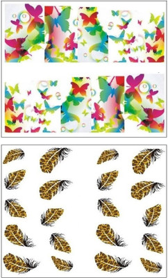 

Jenna Manicure Water Transfer Nail Art Decals Stickers- Sapphire Series NR-139(White)