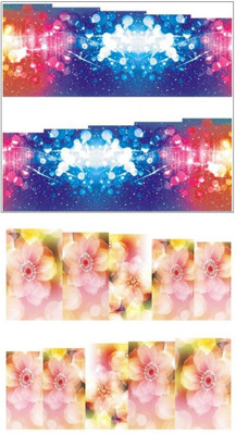 

Jenna Manicure Water Transfer Nail Art Decals Stickers- Sapphire Series NR-270(White)