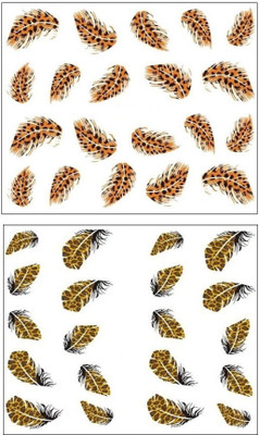 

Jenna Manicure Water Transfer Nail Art Decals Stickers- Sapphire Series NR-156(White)