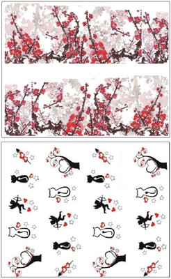 

Jenna Manicure Water Transfer Nail Art Decals Stickers- Sapphire Series NR-184(White)