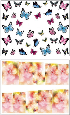 

Jenna Manicure Water Transfer Nail Art Decals Stickers- Sapphire Series NR-081(Multicolor)