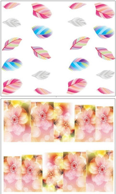 

Jenna Manicure Water Transfer Nail Art Decals Stickers- Sapphire Series NR-015(White)