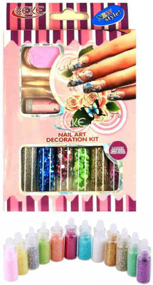 

Iris 7 18 Bottle Nail Art Decoration Kit(Pink)