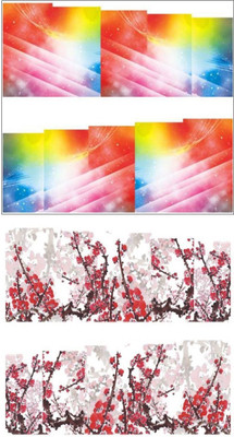 

Jenna Manicure Water Transfer Nail Art Decals Stickers- Sapphire Series NR-287(White)