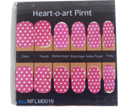 

NFLM Designer Nailwear Heart-O- Art(Pink)