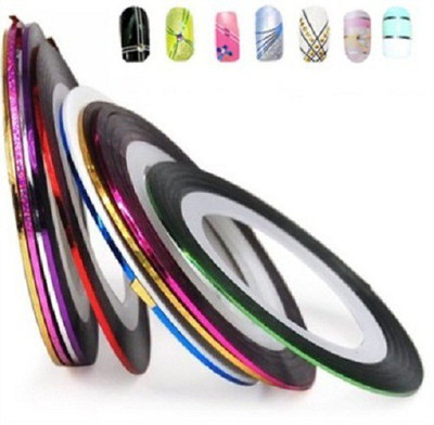 

Sangaitap 20 Pes Nail Art deco Striping Rolls For Party Freaks(Multicolor)