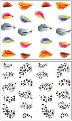 

Jenna Manicure Water Transfer Nail Art Decals Stickers- Sapphire Series NR-024(White)