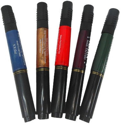 

Rong Xin 2 In 1 Nail Art Pen - Set Of 5(Multicolor)