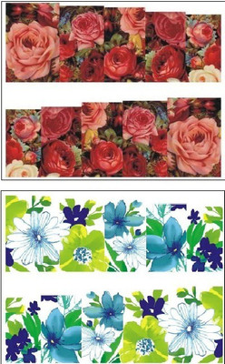 

Jenna Manicure Water Transfer Nail Art Decals Stickers- Sapphire Series NR-119(White)