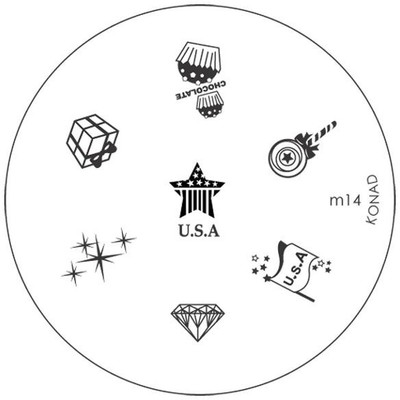 

Konad Stamping Image Plate M14(Silver)