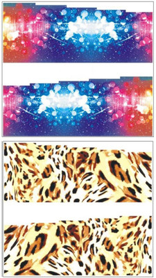 

Jenna Manicure Water Transfer Nail Art Decals Stickers- Sapphire Series NR-254(Multicolor)