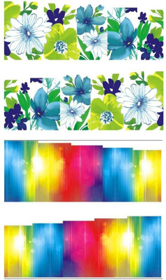Jenna Manicure Water Transfer Nail Art Decals Stickers- Sapphire Series NR-347(White)