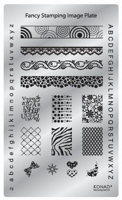 

Konad Square Image Plate 03(Silver)