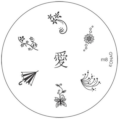 

Konad Stamping Image Plate M08(Silver)