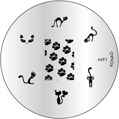 

Konad Stamping - Image Plate M91(Silver)