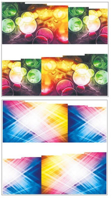 

Jenna Manicure Water Transfer Nail Art Decals Stickers- Sapphire Series NR-262(Multicolor)