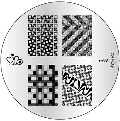 

Konad Stamping - Image Plate M96(Silver)