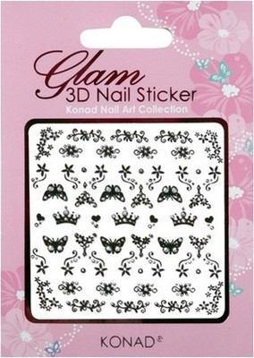 

Konad Glam 3D Nail Art Sticker(Pink - KGI B01)