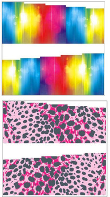 

Jenna Manicure Water Transfer Nail Art Decals Stickers- Sapphire Series NR-283(Multicolor)