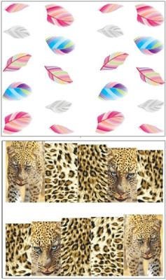 

Jenna Manicure Water Transfer Nail Art Decals Stickers- Sapphire Series NR-017(White)
