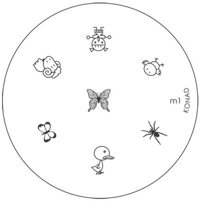

Konad Stamping Image Plate M01(Silver)