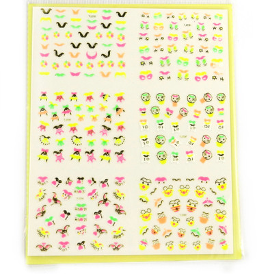 

Savni big pack of nail art stickers t45(yellow)
